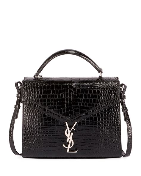 ysl cassandre bag black|ysl black crocodile bag.